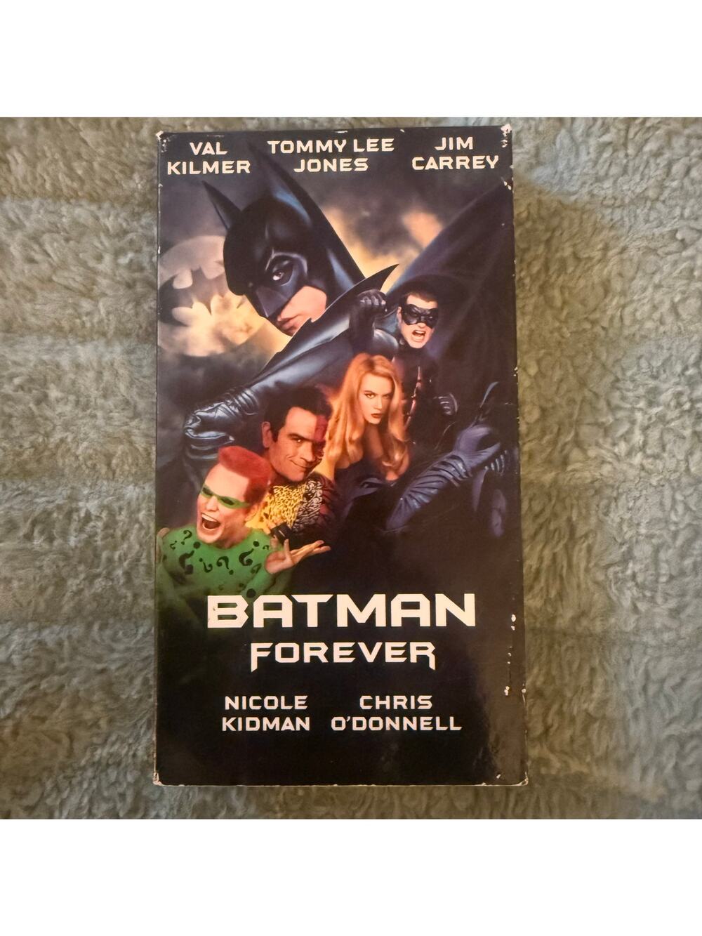 Batman Forever VHS (1995) Jim Carrey Val Kilmer Retro Superhero Movie